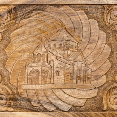 Нарды резные "Церковь", Mkhitaryan