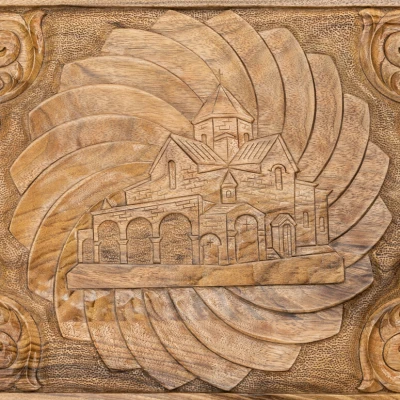 Нарды резные "Церковь", Mkhitaryan