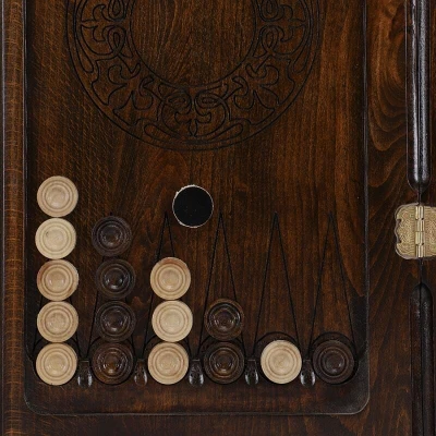 Нарды резные "Орнамент-3" 50, Ustyan