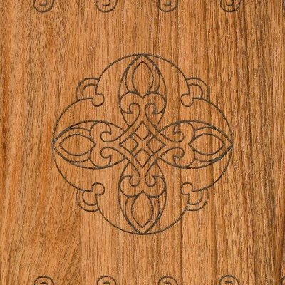 Нарды резные "Сияние 3", Орех, Mkhitaryan