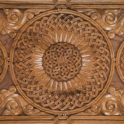 Нарды резные "Сияние 3", Орех, Mkhitaryan