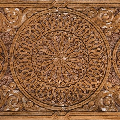 Нарды резные "Сияние 3", Орех, Mkhitaryan