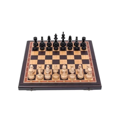 Шахматы черное дерево, бук Премиум