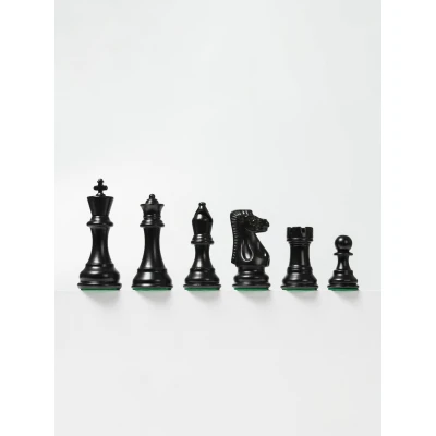 Шахматные фигуры деревянные Суприм черно-белые