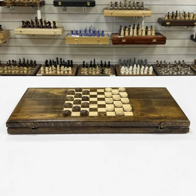 Нарды деревянные из массива бука Традиционные 60 см