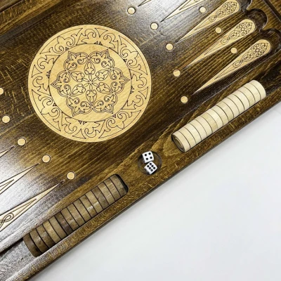 Нарды деревянные из массива бука Традиционные 60 см