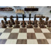 Шахматы подарочные в ларце из ореха и граба Бастион 45х45 см