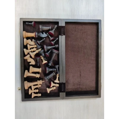 Шахматы деревянные черное дерево доска фигуры бук большие с утяжелением