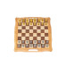 Шахматы деревянные подарочные с ручной и ячейками, фигуры металл
