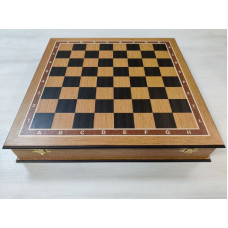 Шахматная доска ларец без фигур Дуб 45 на 45 см