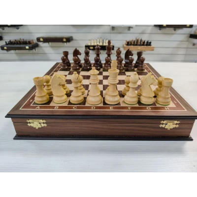 Шахматный ларец Дебют орех средний