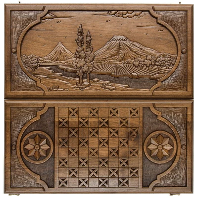 Нарды резные "Долина Арарат" 60, Haleyan