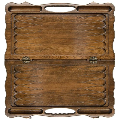 Нарды резные "Лев 3" с ручкой 60, Haleyan