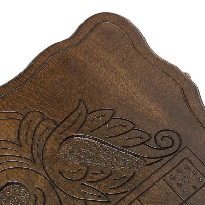 Нарды резные "Лев 2" с ручкой 60, Haleyan