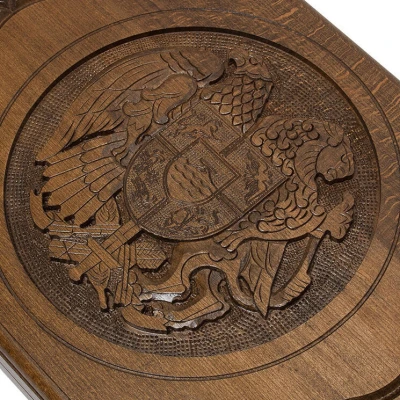 Нарды резные "Герб Армении" 60, Zakaryan