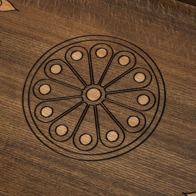 Нарды резные "Герб Армении" 60, Zakaryan