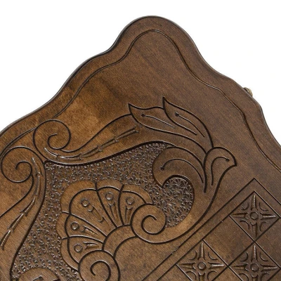 Нарды резные "Россия" с ручкой 60, Haleyan