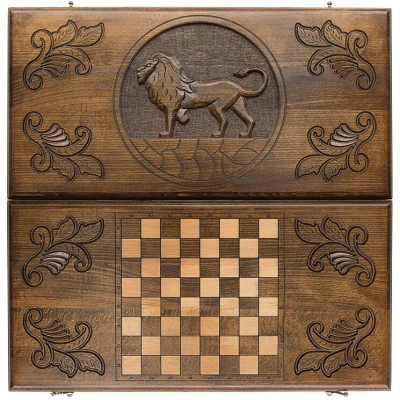 Нарды резные "Лев" 60, Zakaryan