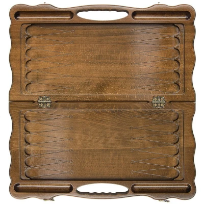 Нарды резные "Армянский узор 4" с ручкой 60, Haleyan