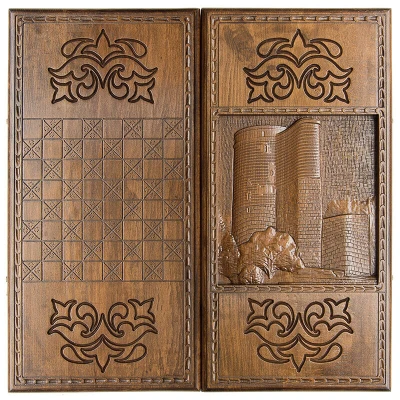 Нарды резные  "Девичья башня 2", Rasulov