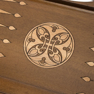 Шахматы + нарды резные "Афинские" 50 с ручкой, Haleyan