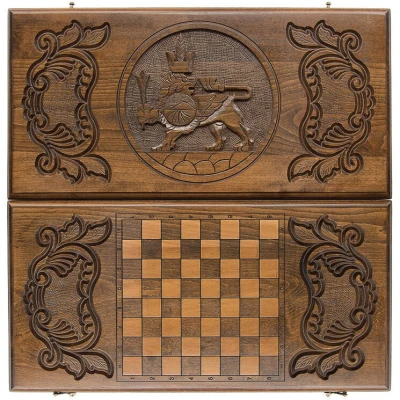 Нарды резные "Лев 2" 60, Zakaryan