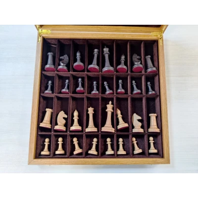 Шахматы ларец Этюд дуб большие