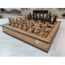 Шахматы ларец Этюд дуб большие