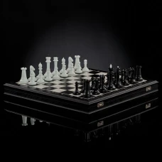 Шахматы Стаунтон Фаворит черно-белый