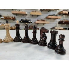 Шахматные фигуры Стаунтон из карельской березы