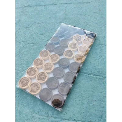 Фишки для нард и шашек резных ручной работы, 26 мм