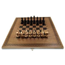 Шахматы нарды шашки Классика дуб шпонированные