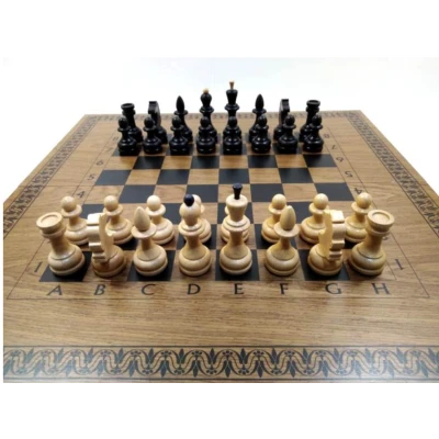 Шахматы нарды шашки Классика дуб