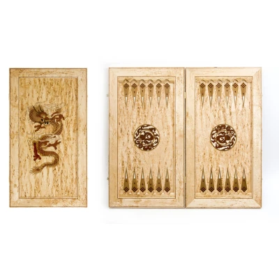 Нарды Пламенный Дракон (карельская береза)