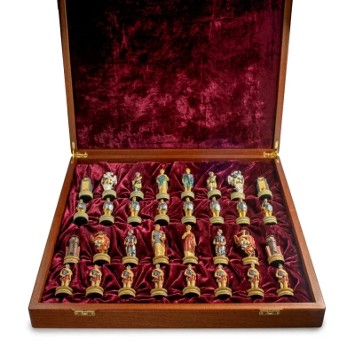 Шахматы Древний Рим и Греция модерн махагон 4.5 