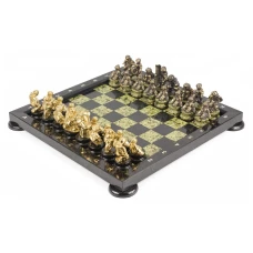 Шахматы Спортивные змеевик 40 х 40 см