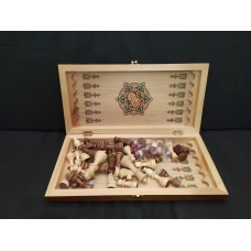Шахматы нарды шашки подарочные Савана для детей и взрослых