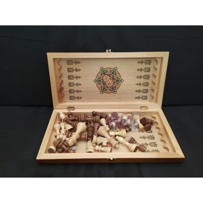 Шахматы нарды шашки подарочные Савана для детей и взрослых