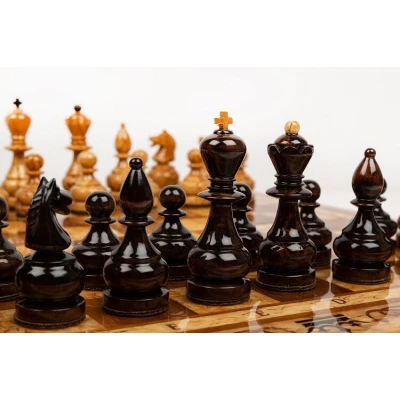 Шахматы из карельской березы Дорожные