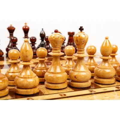 Шахматы Императорские карельская береза