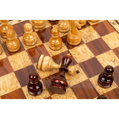 Шахматы Императорские карельская береза