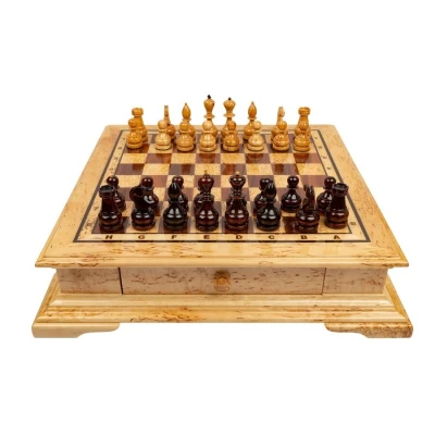 Шахматы Императорские карельская береза