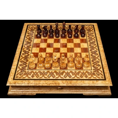 Шахматы Элитные (карельская береза)