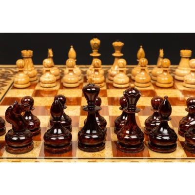 Шахматы Элитные (карельская береза)