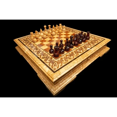 Шахматы Элитные (карельская береза)