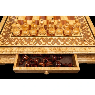 Шахматы Элитные (карельская береза)