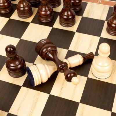 Шахматы Стаунтон Бастион венге