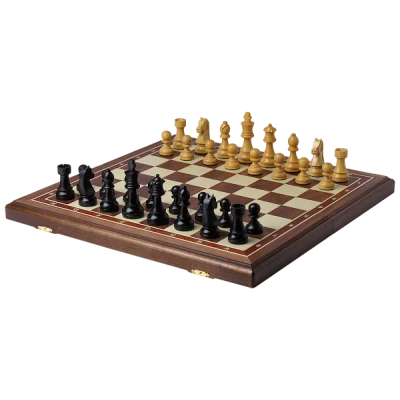 Шахматы Дебют Люкс орех большие