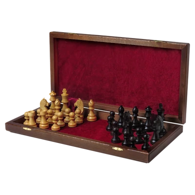 Шахматы Дебют Люкс орех большие