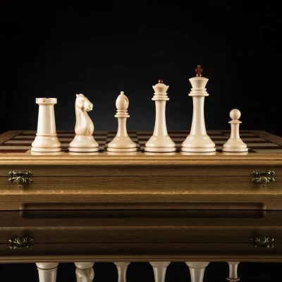 Шахматы "Стаунтон Фаворит" (светлая доска)